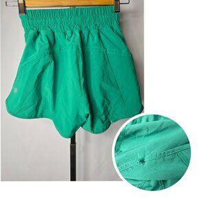 Lululemon Track That High-Rise Lined Short 3"Kelly Green Size 2